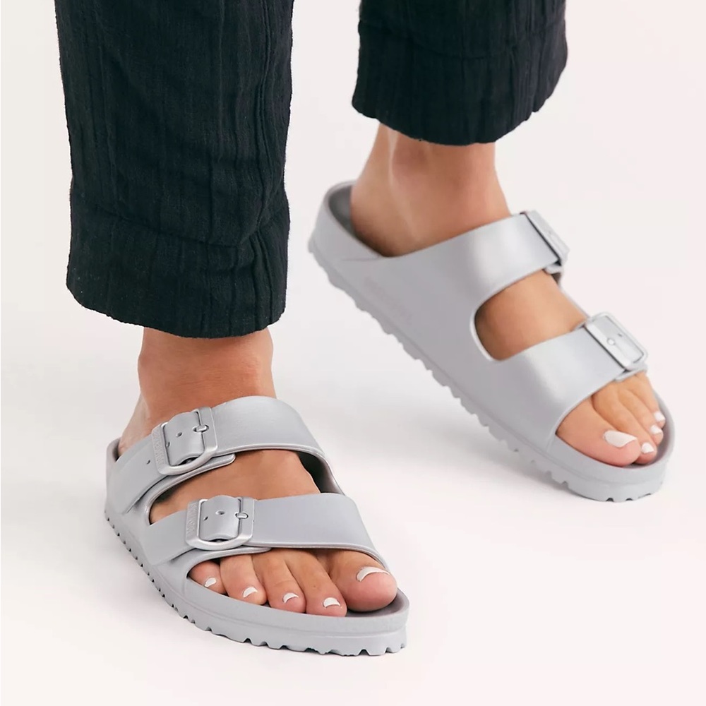 Silver Eva Arizona Birkenstock size 41